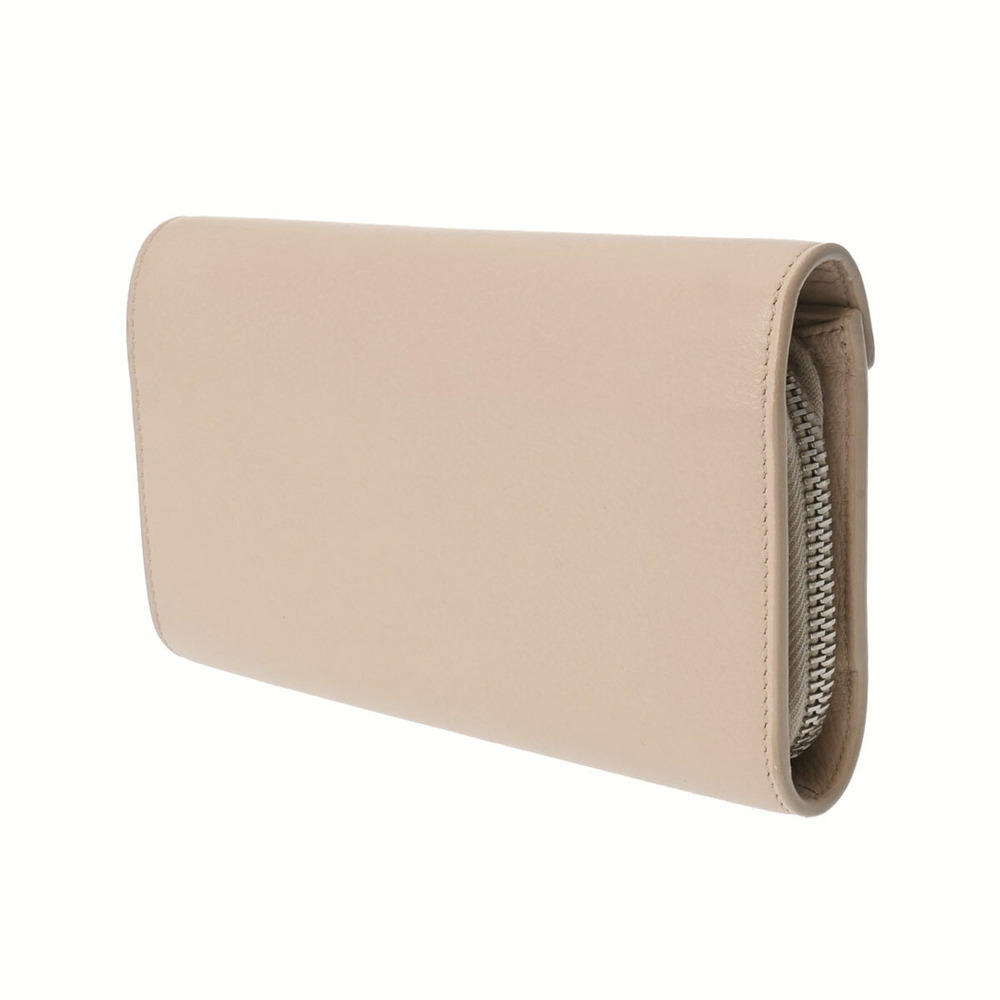 Balenciaga Paper Wallet Money Leather Long Beige